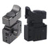 Speed Regulating Switch FA2-61BEK Lock on Power Tool Electric Drill Speed Control Trigger Button Switch, black, Product size: height 55.6mm...