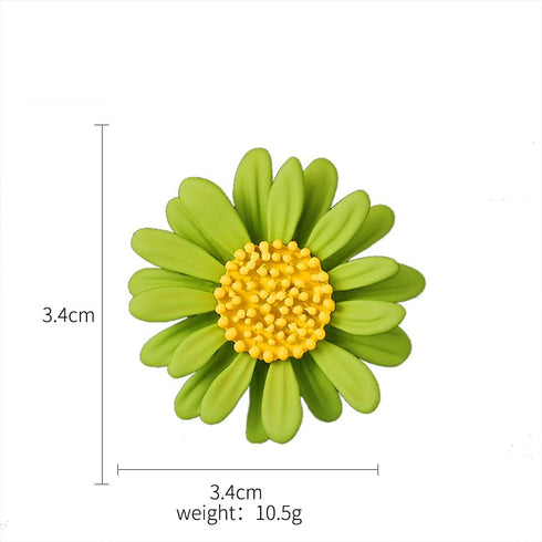Cute Daisy Flower Brooch Pins, Plant Sunflower Suit Lapel Pin,Yellow White Sun Flower Dress Neckline Pin for Women Girls Men Gifts...