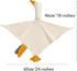 Organic Cotton Security Blanket for Baby Boys and Girls, Khaki Goose Soft Baby Loveys Muslin Cotton Blanket, Breathable Security Blanket Great...