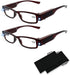 2 Pcs Reading Glasses with Lights for Men and Women Led Readers Fashion Glasses for Reading Lighted Magnifier Nighttime Reader Compact Full Frame ...