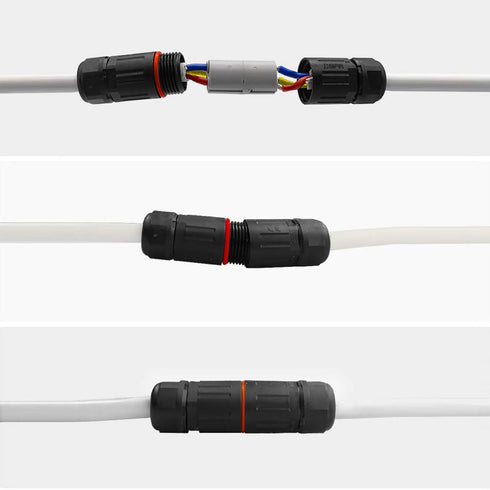 10pcs Ip68 Waterproof Electrical Junction Box, 3 Pin Electrical Connectors 0.5mm²~2.0mm² for Power Supply Network Communication Equipment Lighting...