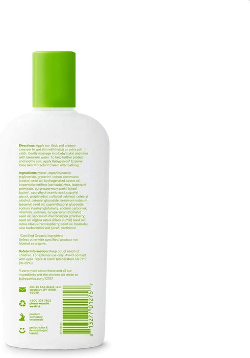 BabyGanics Bye Bye Dry Moisturizing Therapy Wash, 8 Fluid Ounce (Pack of 2), Packaging May Vary...