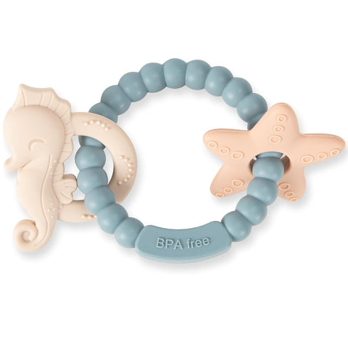 Silicone Teethers for Babies 0-6 6-12 Months Baby Teething Toys Teething Ring for Infant Boys Girls...