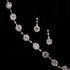 Denifery Bride Silver Bridal Necklace Earrings Set Crystal Wedding Jewelry Set Rhinestone Choker Necklace for Women (Style C)...