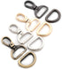 Oval Snap Hooks,with D Rings 8 Sets Purse Hardware Lobster Clasp Keychain Clip Purse Making Accessories (Gunmetal,1 1/4")...