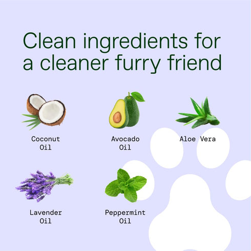 AL?H Hypoallergenic | All-Natural | Multi-Purpose Pet Wipes. Lavender + Wild Mint 50ct Wipes...