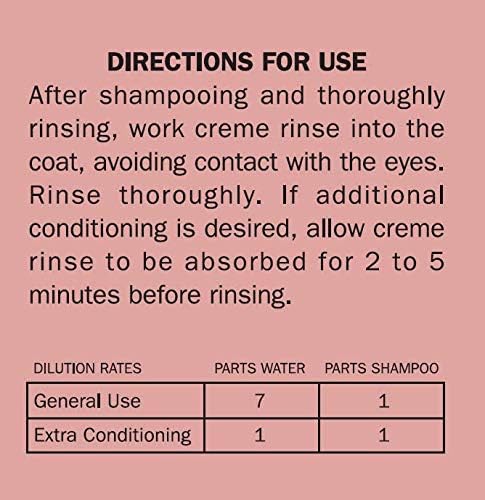Davis Manufacturing Hypoallergenic Pet Crème Rinse, 12 oz, white (HCR12)...