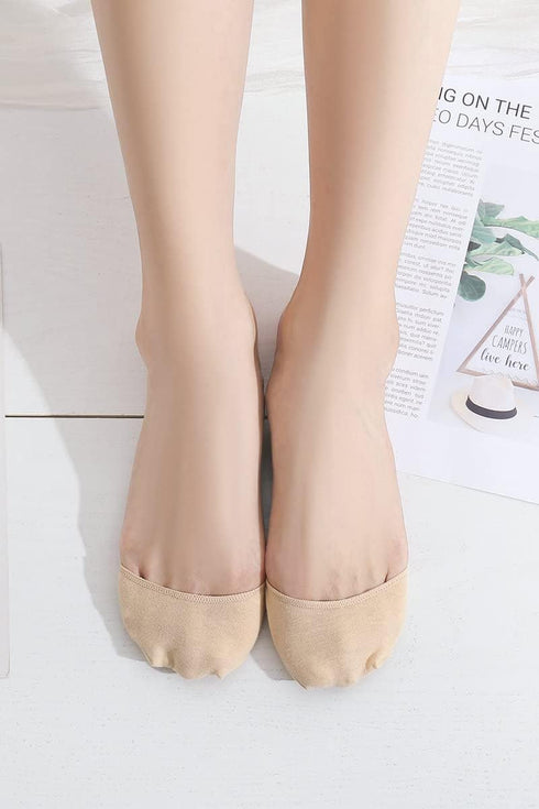 Ball of Foot Cushion Socks Seamless Toe Topper Socks Half forefoot socks Non-Slip Pain Relief Toe Half Socks...