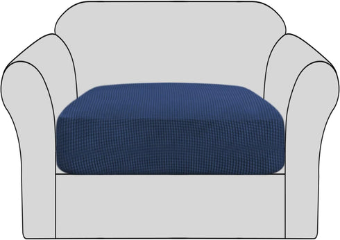 H.VERSAILTEX High Stretch Individual Seat Cushion Covers Sofa Slipcovers Couch Cushion Covers Sofa Covers Featuring Jacquard Textured Twill Fabric...