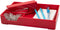 JAM Paper Stackable Half Desk Trays - Red - Office & Desk Supply Organizer Top Tray - Sold Individually...