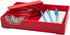 JAM Paper Stackable Half Desk Trays - Red - Office & Desk Supply Organizer Top Tray - Sold Individually...