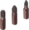 Auniwaig 3pcs 1/4 Inch Shank 0.98" Length PZ1/PZ2/PZ3 Magnetic Hex Screwdriver Bits S2 High Alloy Steel Power Tool Screwdriver Bits...