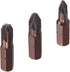Auniwaig 3pcs 1/4 Inch Shank 0.98" Length PZ1/PZ2/PZ3 Magnetic Hex Screwdriver Bits S2 High Alloy Steel Power Tool Screwdriver Bits...