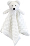Baby White Polar Bear Soft Stuffed Animal Security Blanket, Plush Polar Bear Character Lovey Blanket, Baby Shower/Nursery Gift, Cuddly Newborn, In...