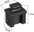 uxcell 10pcs SFP Silicone Protectors Cap Port Cover Anti Dust 14mmx12mmx17mm Black...