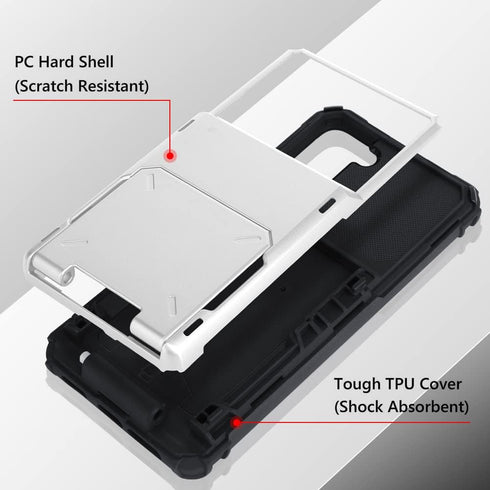 Wallet Case for Samsung Galaxy S22 Plus Case with 4-Card Credit Card Holder Slot Shockproof Cover Hybrid Heavy Duty Protection Armor Phone Case Co...