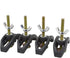 4PCS Press Plate Clamp, CNC Arcuate Press Plate Clamp - T Track Hold Down Clamps Woodworking for CNC Milling Engraving Machine...