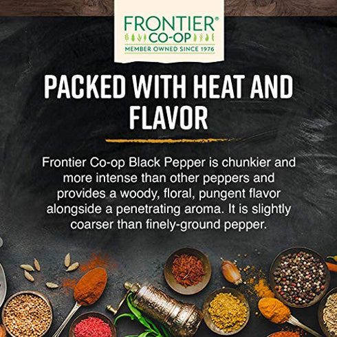 Frontier Co-op Organic Black Pepper (Medium Grind) 6.63oz...