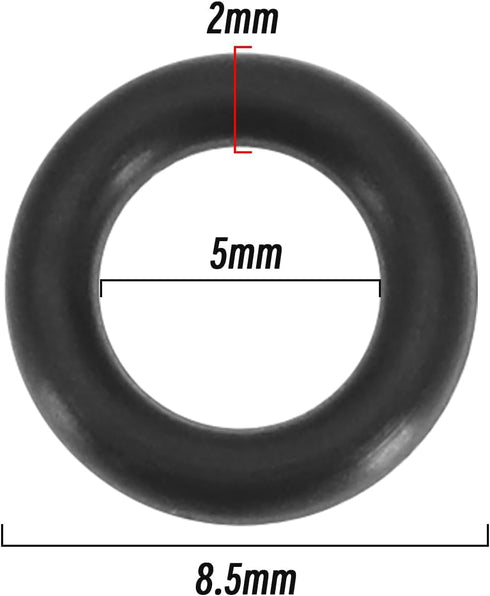 The Lord of the Tools 10Pcs O-Ring Rubber Seals Replacement Compatible with Aldi Workzone Pressure Washer O-Rings Pressure Washer Accessories Blac...