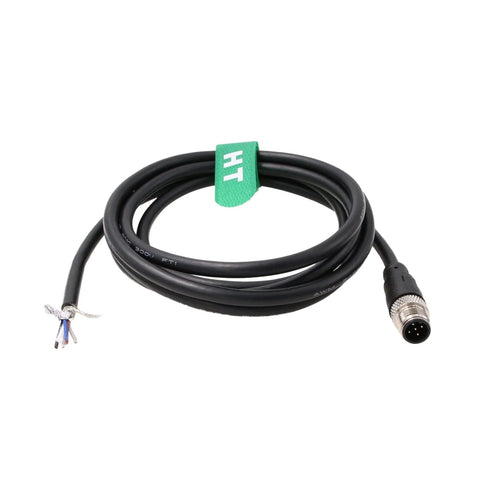 M12 5 Pin Male A Coding Sensor Cable to Bare Wire for Industrial Controls Automation, Device Network DeviceNet, CANopen, IO Link, Profibus 2m...