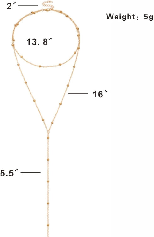 Dainty Long Gold Necklaces for Women,Trendy Lariat Y Necklace 14k Gold Plated Heart Pearl CZ Teardrop Pendant Necklace Simple Gold Drop Necklace G...