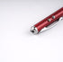 Metal multi-function pen, touch screen stylus, flashlight with white light, infrared, creative Christmas and birthday gifts (1 Red)......
