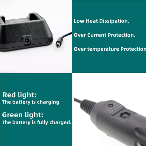BAOFENG UV-5R Car Charger Cable DC 12-24V Charge Cable Car Travel for UV-82 UV-5R UV-9R DM-1801 UVb2 Plus BF-888S(2 Pack)...