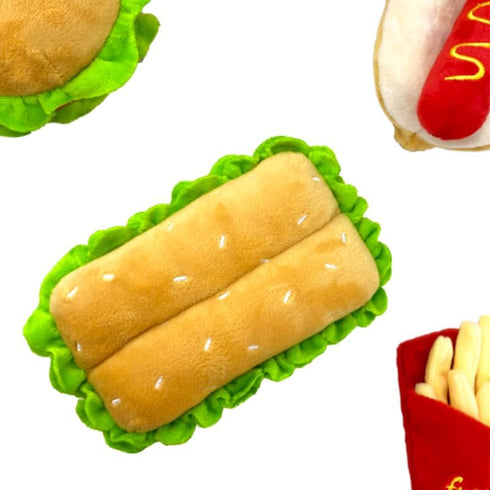 Dog Toys Squeaky Dog Toys,Interactive Dog Toys Dog Chew Toys Stuffed Dog Teething Toys for Large Medium Small Dog,Fast Food Dog Toys Squeaky Toys ...