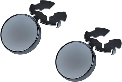 Crystal Cufflink Button Covers for Men Shirt Silver Gold Black Cufflinks Gifts for Wedding Party Business 17.5MM Metal Button Cover for Women...