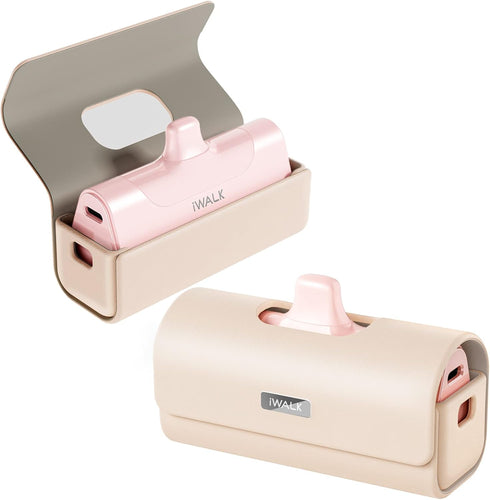 iWALK Charger Bag for Portable Charger 3350mAh, 4500mAh, 4800mAh Power Bank Compatible with iPhone Portable Charger iWALK Portable Charger Fashion...