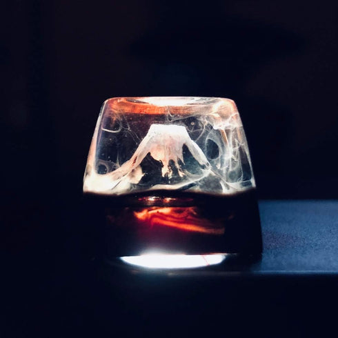 Mechanical Keyboard Keycap Transparent Keycap Fog Style Mountain Keycap for MX Mechanical Keyboard Unique Gifts for Friends...