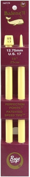 Balene II 10" Single Point Knitting Needles: Size 17...