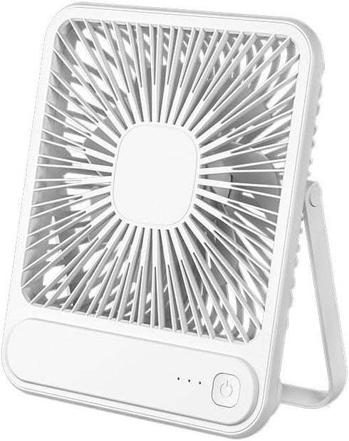 7.5-inch Portable USB Desk Fan with 180° Tilt Foldable and 3 Speed Adjustable, Strong Wind and Rechargeable Personal Fan for Travel Home Office...