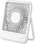 7.5-inch Portable USB Desk Fan with 180° Tilt Foldable and 3 Speed Adjustable, Strong Wind and Rechargeable Personal Fan for Travel Home Office...