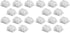 20 pcs Keycaps Replacement DIY Crystal Not Transparent Profile Blank Backlit Accessory Mechanical Professional Printed Cover Gaming Translucent No...