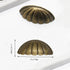 8 Pieces Antique Shell-Shaped Design Bronze Metal Drawer Handles - Vintage Kitchen Cabinets Metal Cabinet Furniture Wardrobe Door Antique Shell Ha...