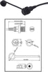 USB Type C Mount, 0.3 Meter USB C Male to Female Flush Mount Panel Mount Extension AUX Cable for Car Truck Boat Motorcycle Dashboard, Sync Chargin...