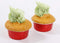 KEISEN 5oz 3 2/5" Set of 24 Disposable Aluminum Foil Cups 125ml for Muffin Cupcake Baking Bake Utility Ramekin Cup (red)...