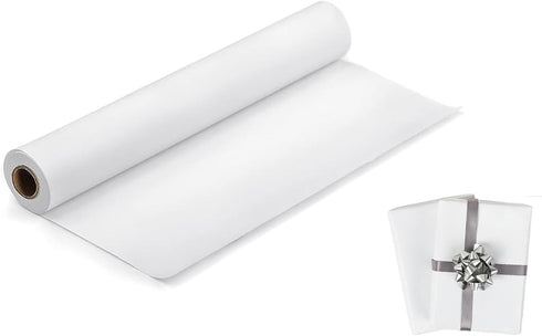 UDAREIT White Craft Paper Roll 15"×591" Arts Paper for Kids Painting Drawing, Wrapping Paper for Gifts, White Easel Paper, Packing Paper for Movin...