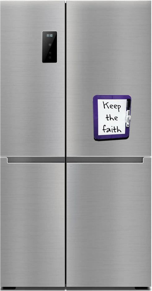 Mini Magnetic Board Dry w/Erase Marker Whiteboard (4 pack) 5? X 7? - Small, white for locker, refrigerator home or office...