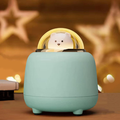 Bluetooth Speaker with Lights, Bear Wireless Speaker with Adjustable Dual Night Light for Kawaii Room Decor, Birthday Gifts for Women Teen Girls C...