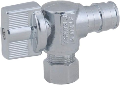 LD Valve- 1/4 Turn Angle PEX A Stop Valve, 1/2-in Exp(F1960) x 3/8-in OD Proprex Angle Shut Off Valve, Quarter Turn Brass Propex Angle Stop Valve...