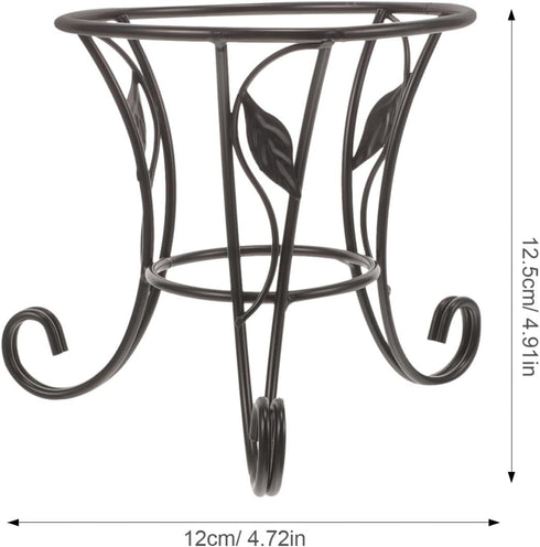 SUPVOX Metal Gazing Ball Stand Iron Globe Stand Crystal Sphere Display Holder Flowerpot Rack Plant Birdbath Bowl Support Base for Garden Home M...