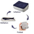 Inflatable Travel Foot Rest Pillows, Air Foot Rest Pillow Inflatable Footrest Cushion for Travel, Office and Home, Perfect Airplane Travel Accesso...