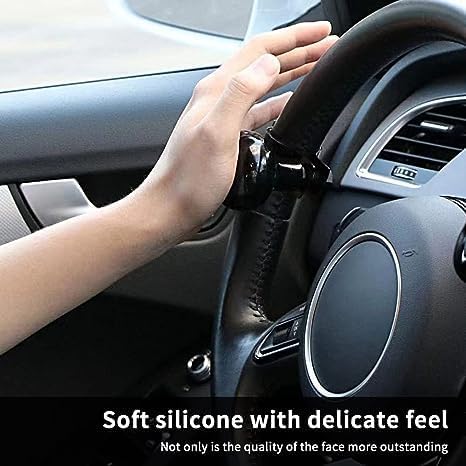 Steering Wheel Spinner Knob - 2 Packs Steering Wheel Suicide Knob - Universal Wheel Accessories Arthritis Handicap Spinner (Black)...