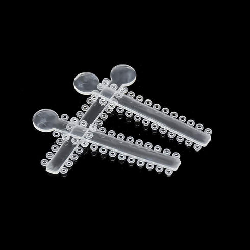 Angzhili Transparent Dental Orthodontic Ligature Ties for Braces Rubber Bands Braces O Rings for Bracket 1040 Pcs...