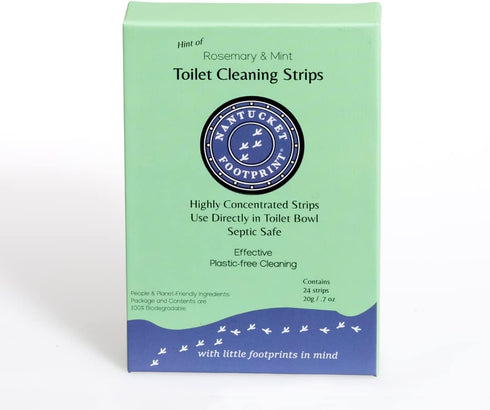 Toilet Cleaner | 24 Strips | Non-Toxic Concentrated Dissolving Sheets | Plastic-Free Toilet Cleaner...
