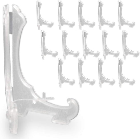 Clear Frosted Locking Bar Easels 4 Inch High Pack of 15 easels...