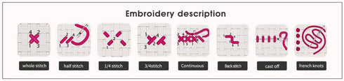 Svarog Stamped Cross Stitch Kits Beginners Full Range of Embroidery Patterns Starter Kits for Adult or Kids DIY Cross Stitches Needlepoint Kits 14...