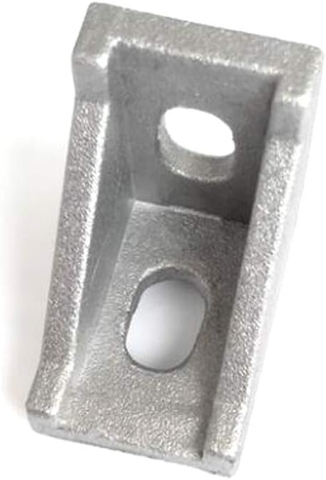 Zeberoxyz 20PCS 2028 Corner Bracket Silver Right Angle 20Series 2 Hole Aluminum Brackets for Slot 6mm Aluminum Extrusion Profile Accessories (20pc...